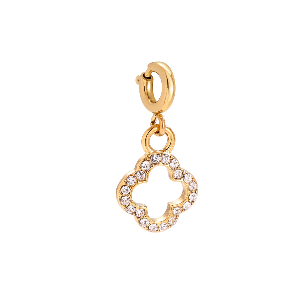 Symbol Halskette 'Libelle' Aus 14 Karat Gelbgold Mit Zirkonia Steinen