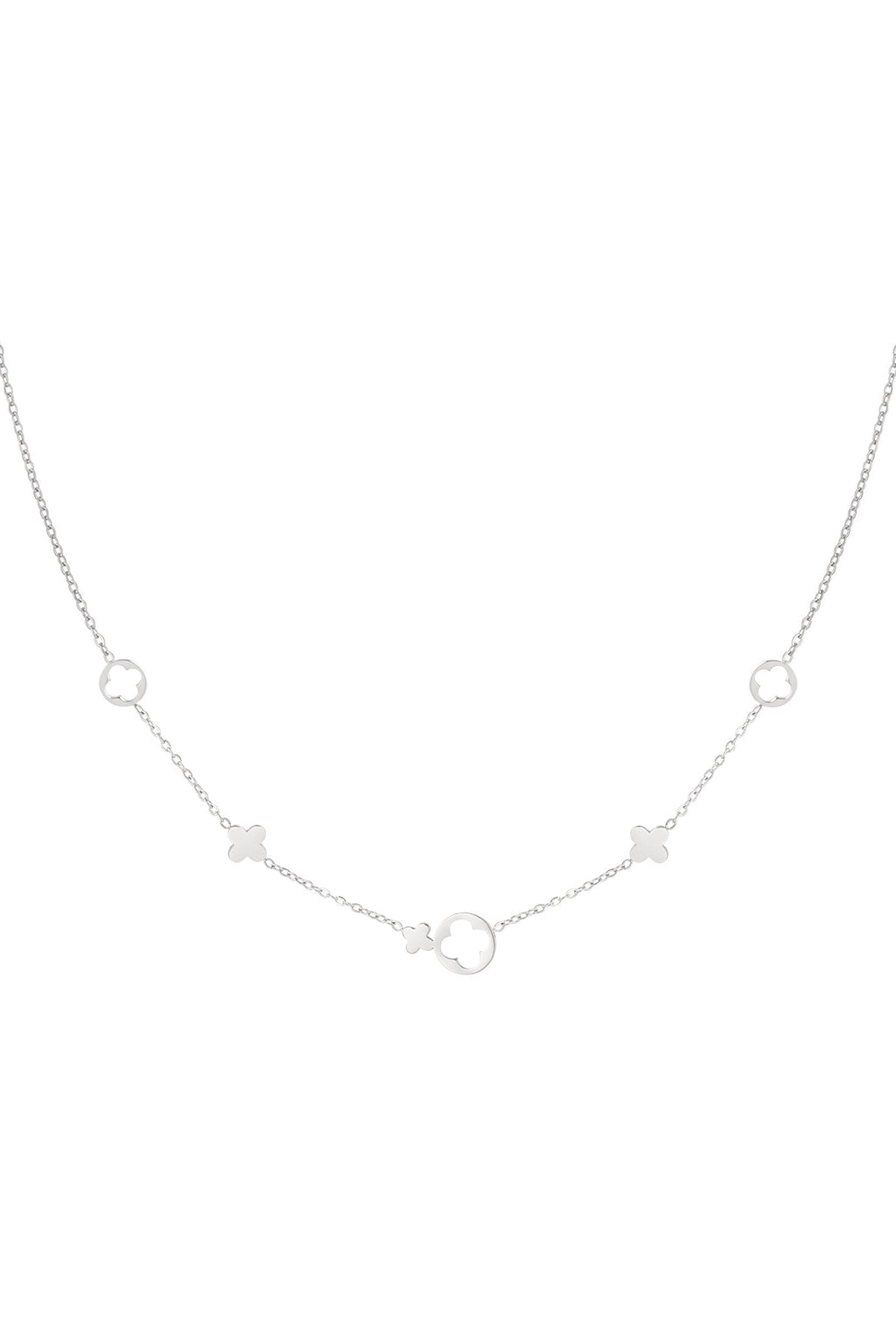 Entdecke mit der Clovie Kleeblatt-Halskette aus Edelstahl ein modernes und elegantes Accessoire, das deine Persönlichkeit unterstreicht. Hergestellt aus hochwertigem Edelstahl, ist sie bestens gerüstet, um den Herausforderungen des täglichen Lebens standzuhalten. Ihr minimalistisches Design vereint zeitlose Eleganz mit einem Hauch von Stil, was sie zu einem vielseitigen Schmuckstück für jeden Anlass macht: