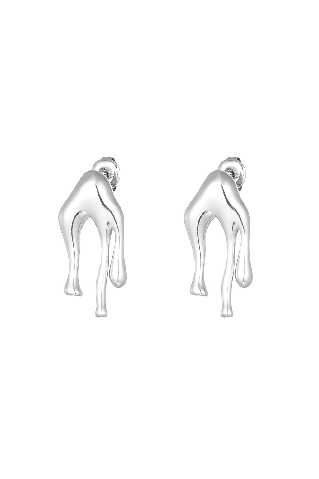 LavaSilverOhrringe_AsymmetrischetropfendeOhrringe_DripOhrstecker