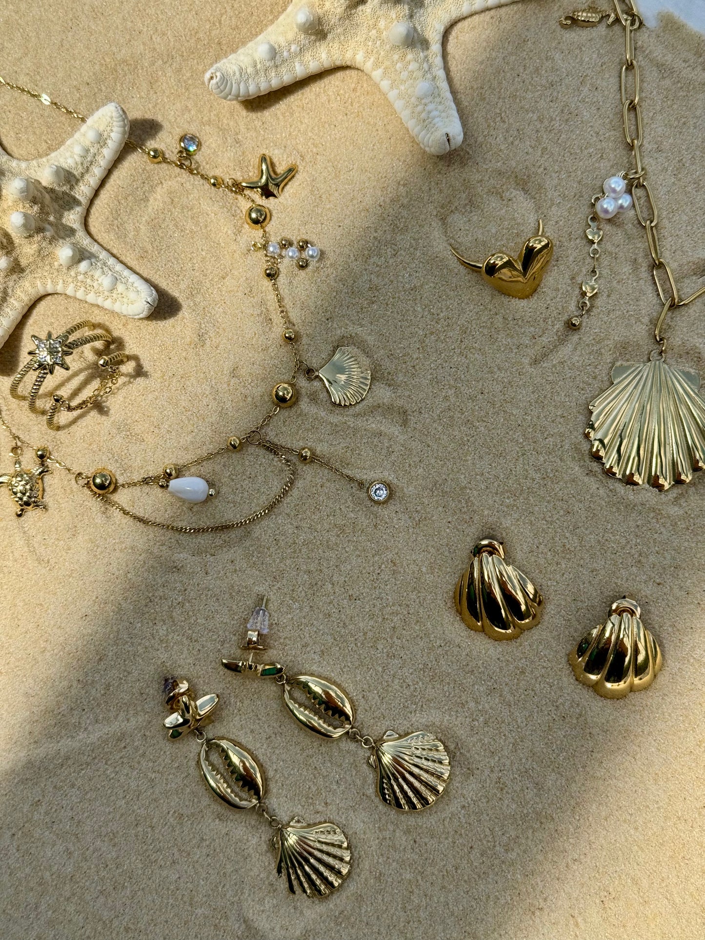 SHELLS AND STARS OHRRINGE