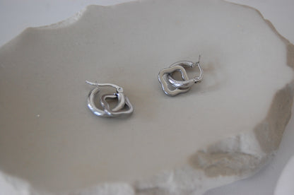TWISTY SILBER OHRRINGE