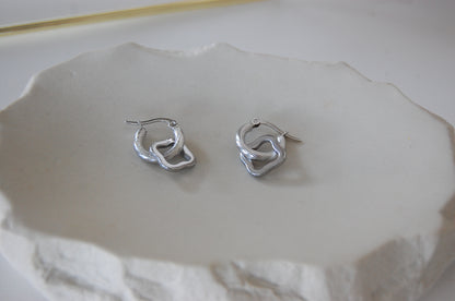 TWISTY SILBER OHRRINGE