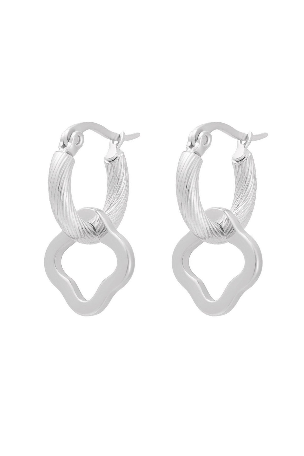 TWISTY SILBER OHRRINGE