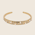 Ellani Cuff Armreif 14k vergoldet aus 316L Edelstahl 57,7 mm Durchmesser