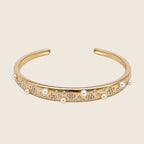 Ellani Cuff Armreif 14k vergoldet aus 316L Edelstahl 57,7 mm Durchmesser