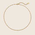 Wasserfeste Kordelkette Twisty aus 14k vergoldetem Edelstahl von HEJSCHMUCK